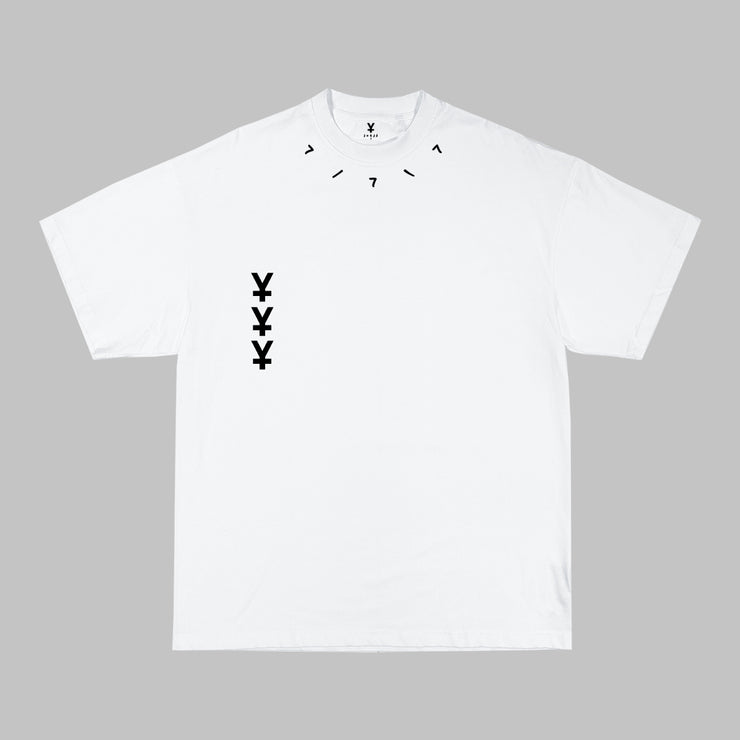 LUCKY JORJA WHITE TEE